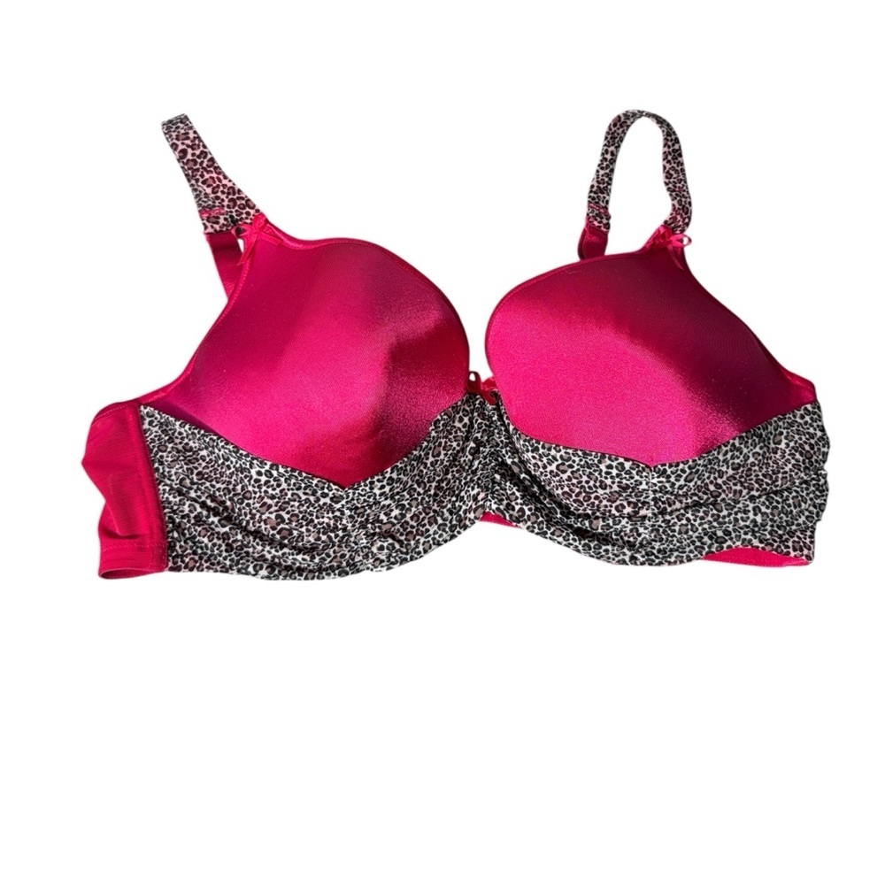 Addition Elle Underwire Leopard Print Bra Size 40D